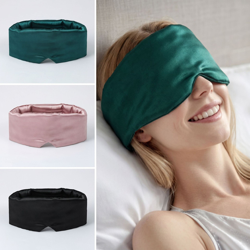 Travel Accessories Eye Mask - قناع نوم للعين من الحرير المضاد