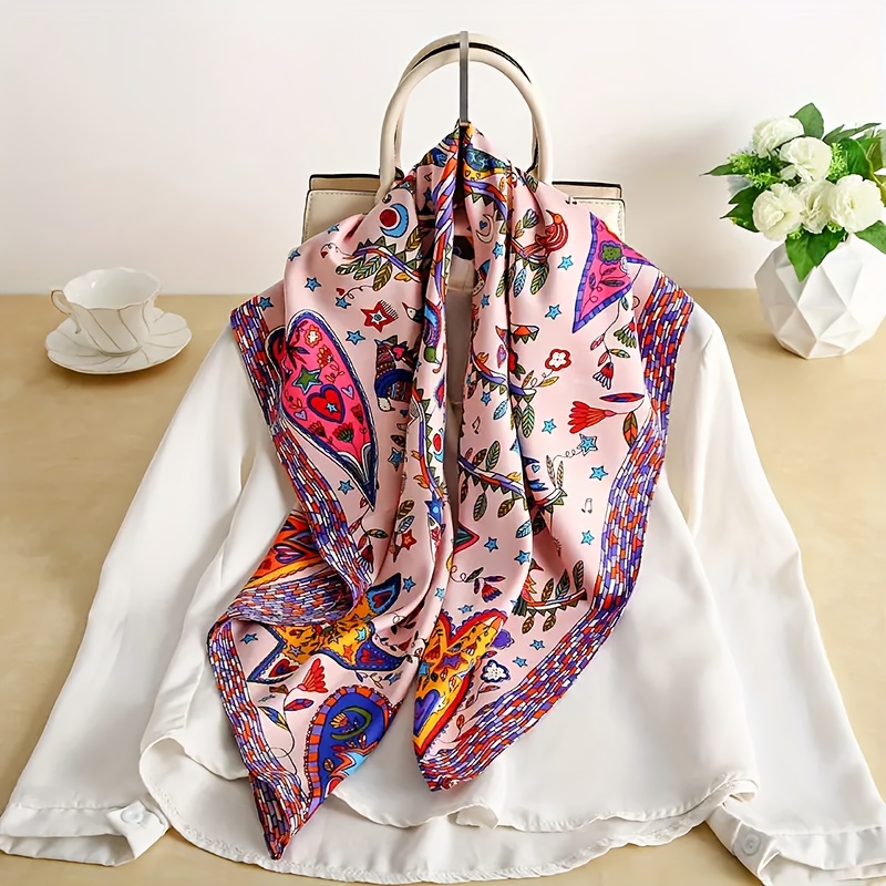 Travel Accessories Neck - وشاح نسائي أنيق من البوليستر، شال