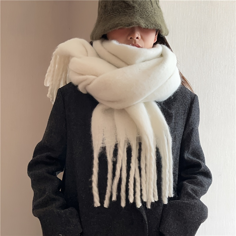 Travel Accessories Neck - شال شتوي أنيق وسميك مع حواف