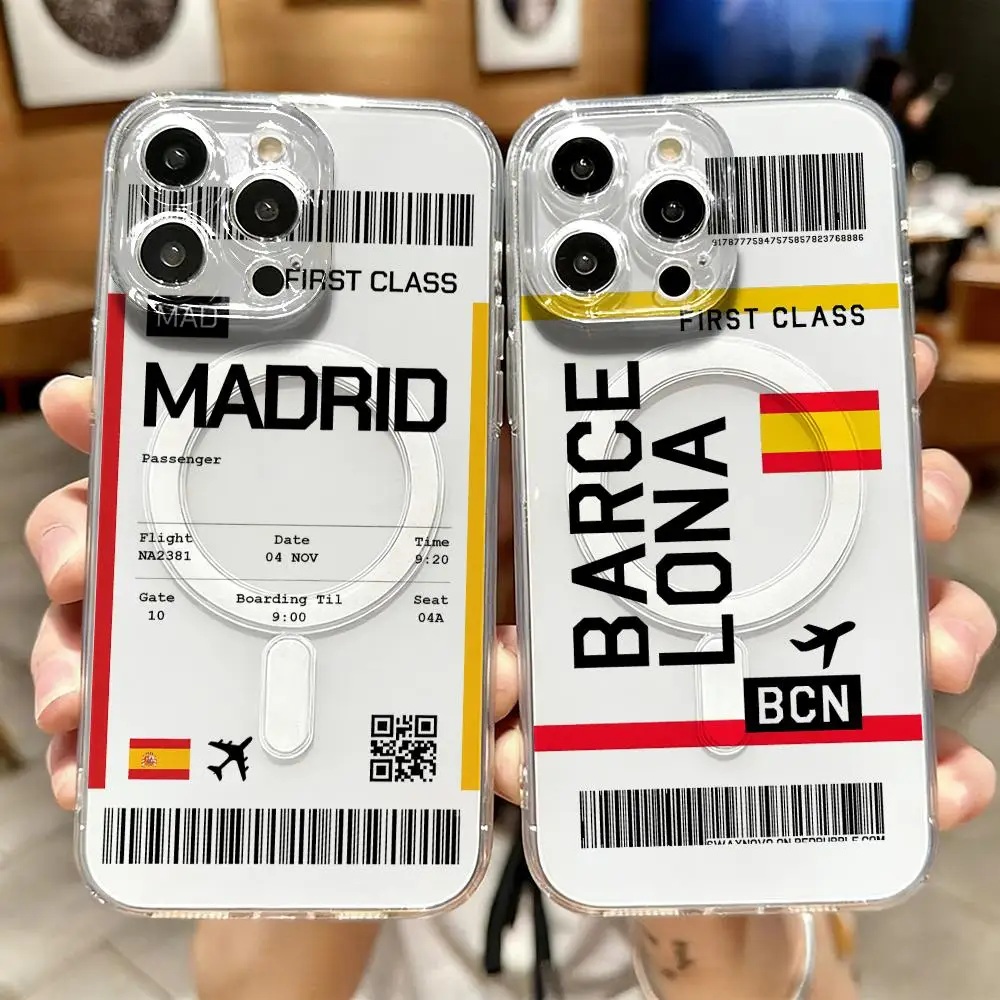 Travel Accessories Iphone - جراب هاتف بتصميم تذكاري من تذكرة