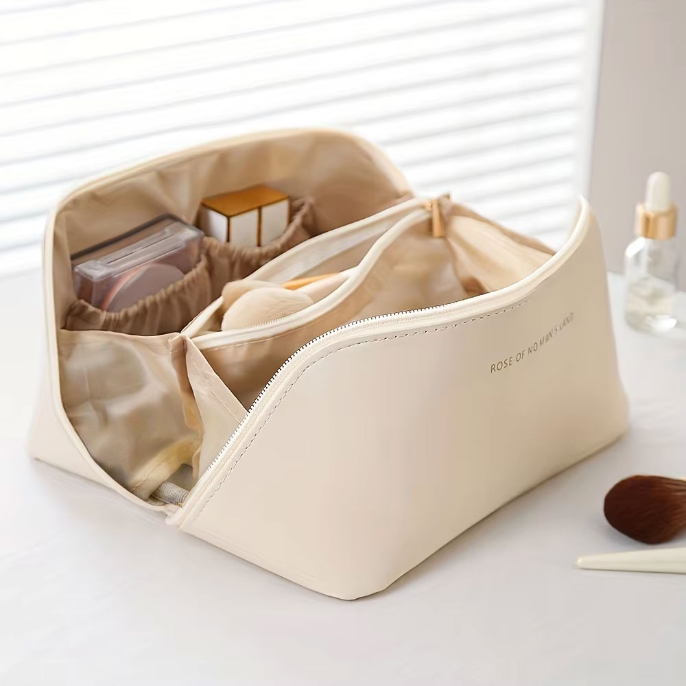 Reusable Zip Bag - منظم مكياج نسائي، حقيبة أدوات تجميل،