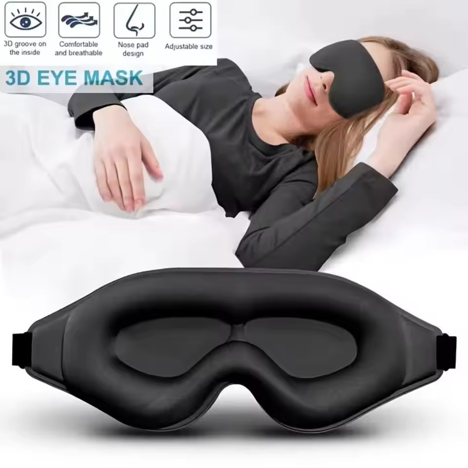 Travel Accessories Eye Mask - قناع عين ثلاثي الأبعاد، مريح وقابل