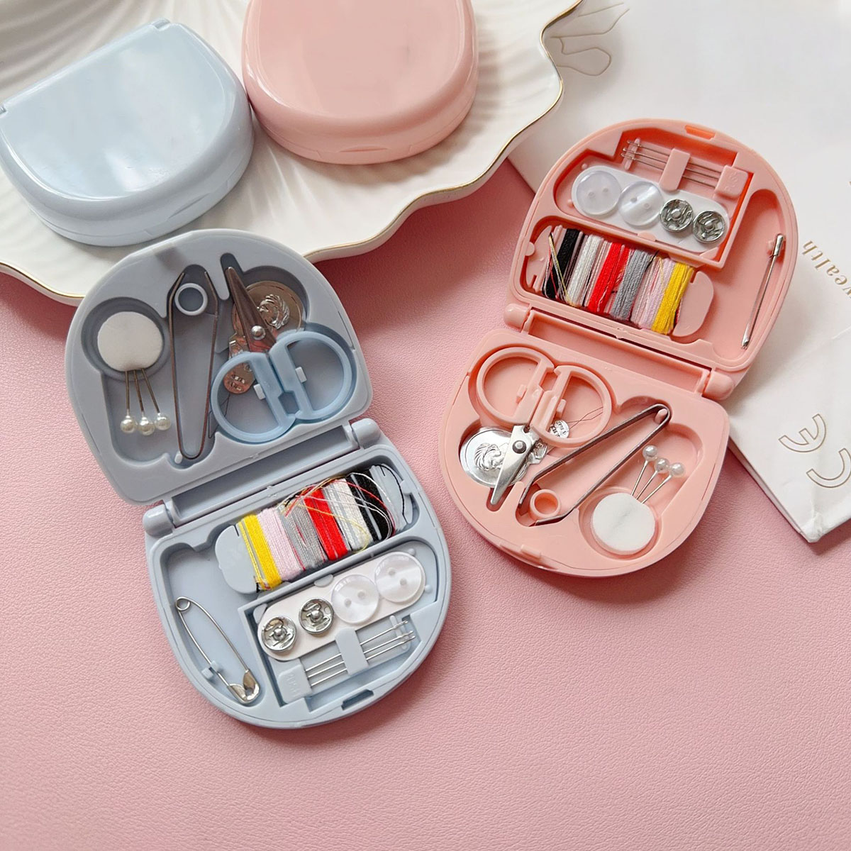 Travel Accessories Kit For Women - مجموعات ماكينة الخياطة اليدوية الصغيرة المحمولة