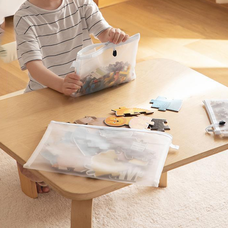 3 قطع حقيبة شبكية بسحاب مقاسات - مراجعة Reusable Zip Bag وسعره