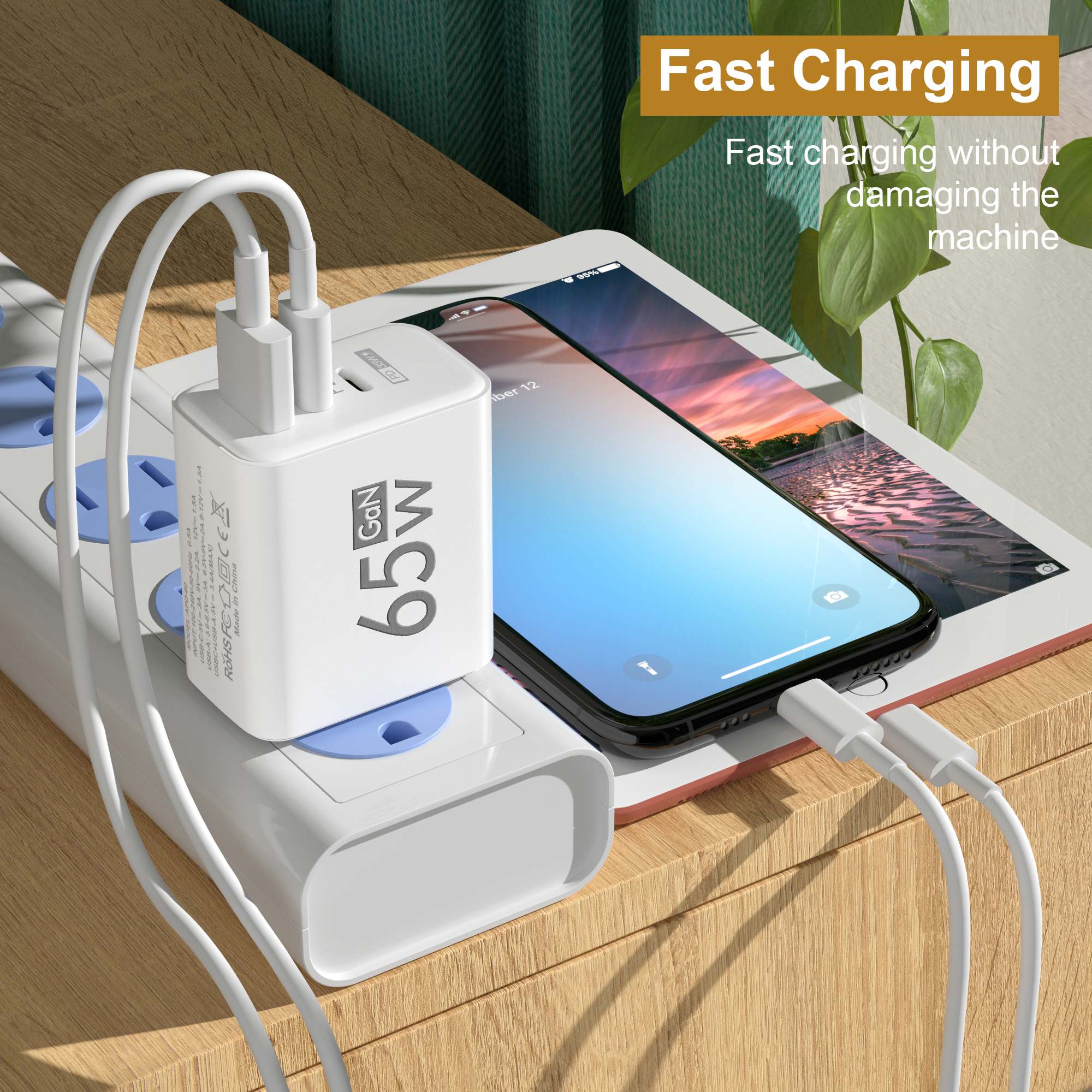 شاحن حائط USB-C بقوة 65 واط بت - مراجعة Travel Accessories Iphone وسعره