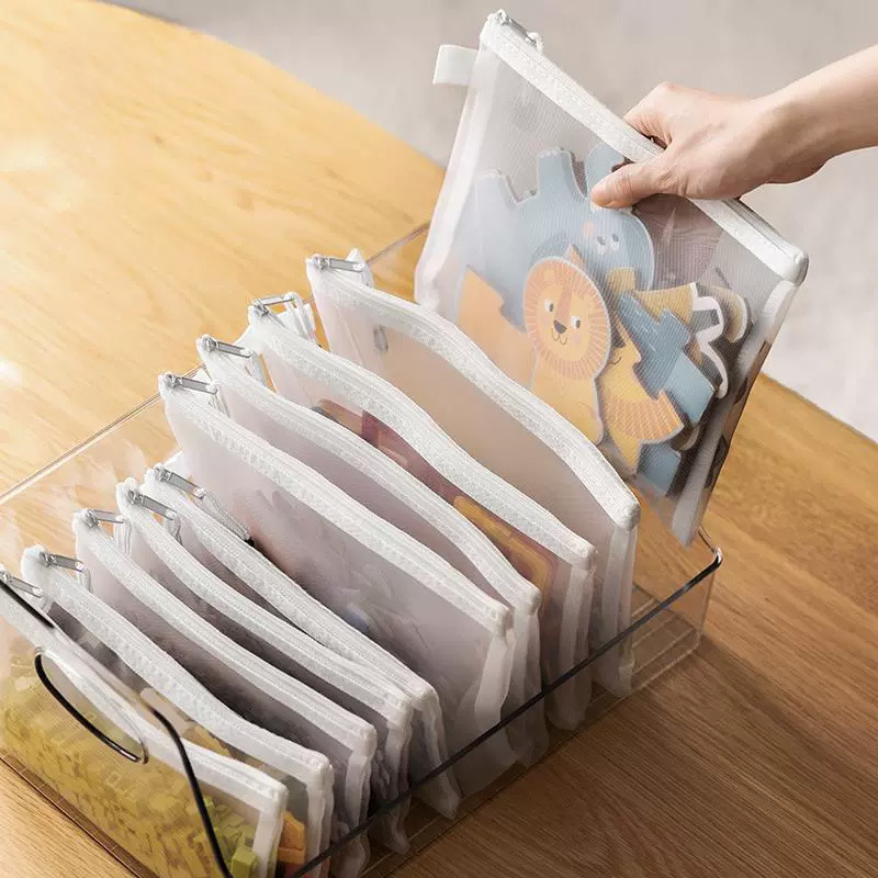 شبكة سستة حقيبة ملفات مقاوم لل - مراجعة Reusable Zip Bag وسعره