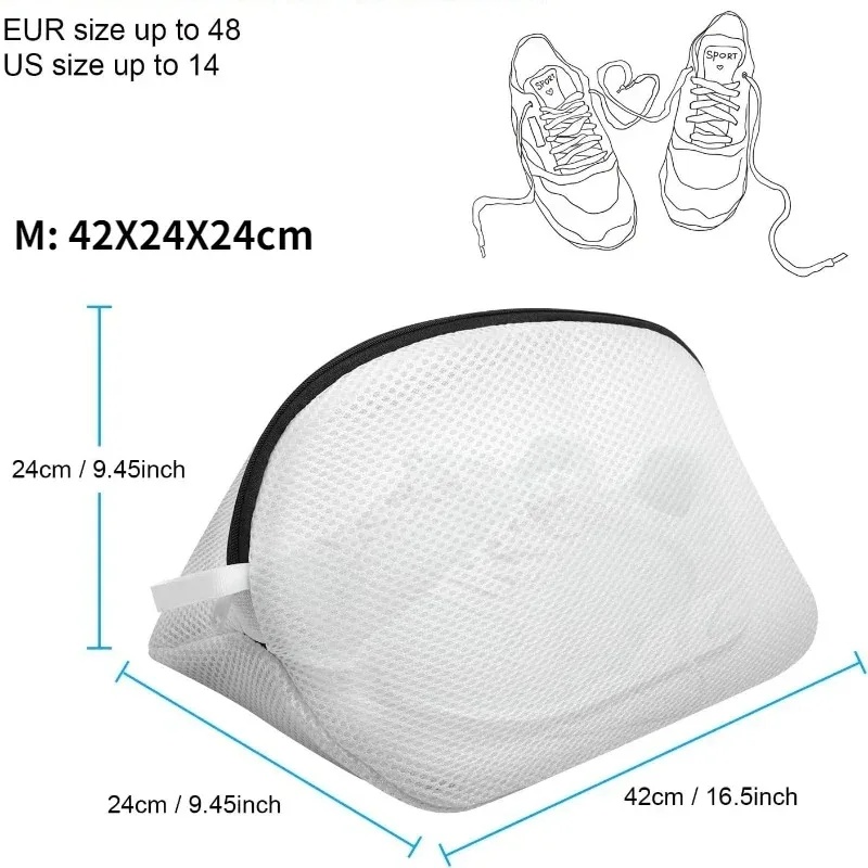 حقيبة غسيل شبكية للأحذية مع سح - مراجعة Reusable Zip Bag وسعره