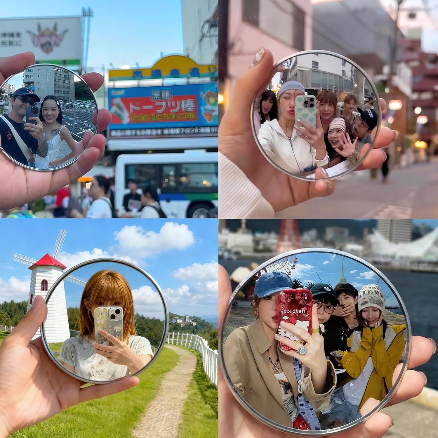 مرآة محدبة محمولة صغيرة بقطر 9 - مراجعة Travel Accessories Iphone وسعره