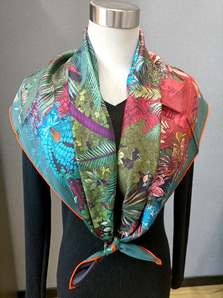 وشاح حريري 90 سم للنساء، منادي - مراجعة Travel Accessories Neck وسعره