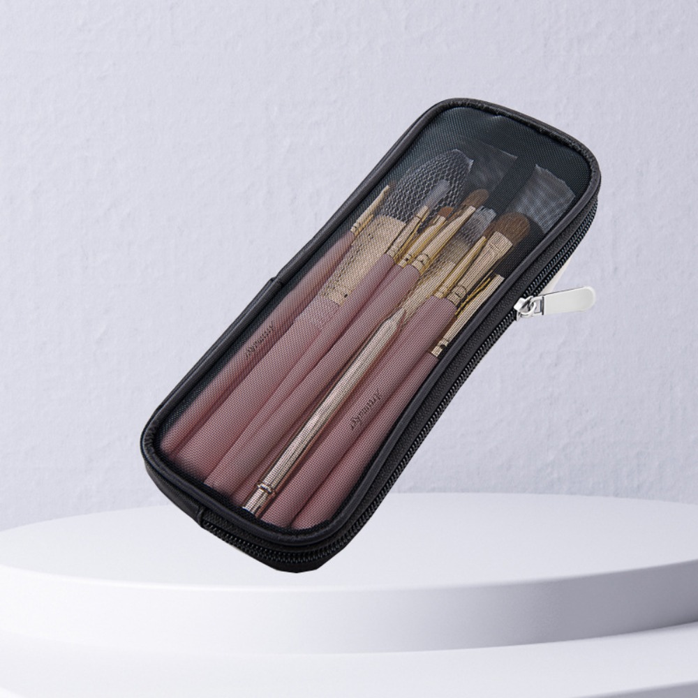 حقيبة فرش مكياج شبكية للنساء،  - مراجعة Travel Accessories Kit For Women وسعره