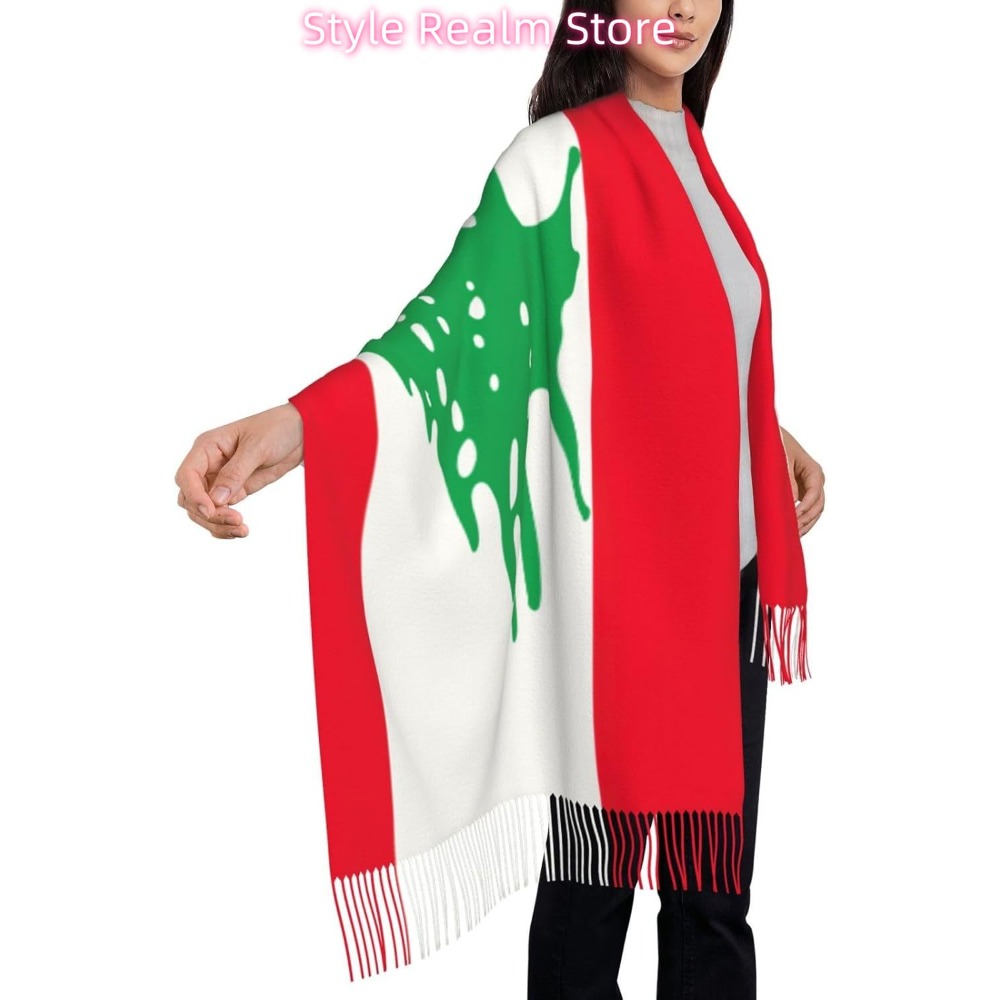وشاح بوليستر مطبوع عليه علم لب - مراجعة Travel Accessories Lebanon وسعره