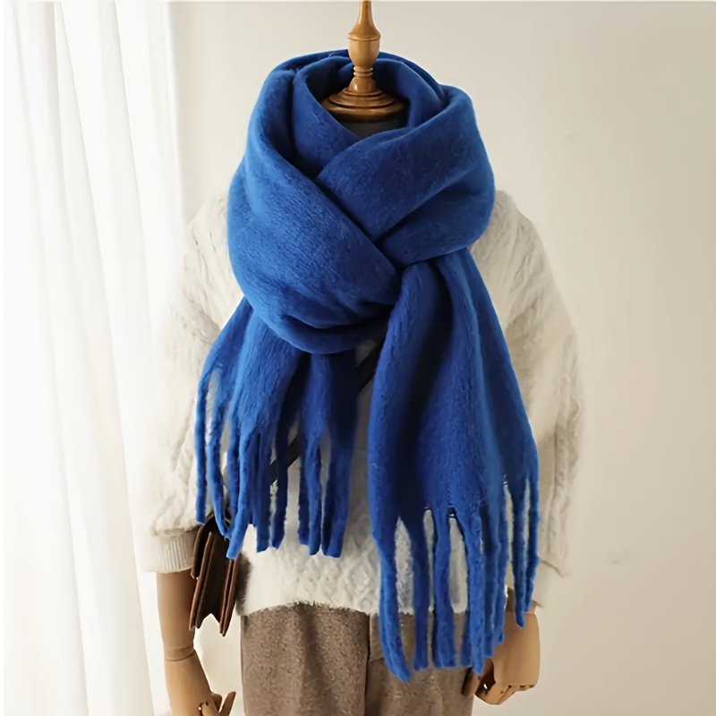 شال شتوي أنيق وسميك مع حواف مز - مراجعة Travel Accessories Neck وسعره