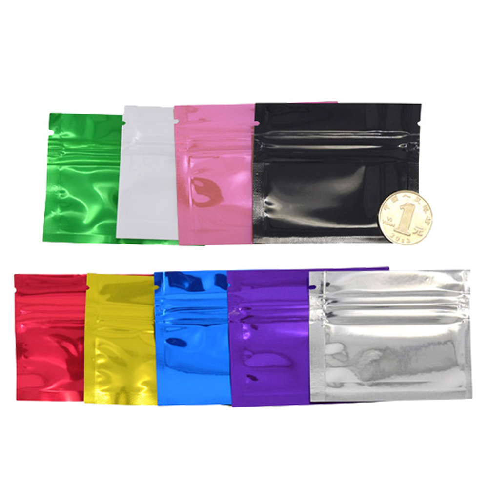 100 قطعة ملون لامع سحاب من الأ - مراجعة Reusable Zip Bag وسعره