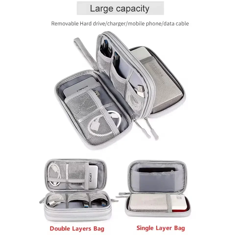 حقيبة كابلات للسفر، حقيبة تخزي - مراجعة Travel Accessories Organizer وسعره