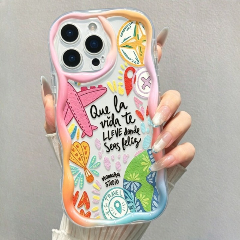 جراب هاتف شفاف بنمط طائرة وجرا - مراجعة Travel Accessories Iphone وسعره