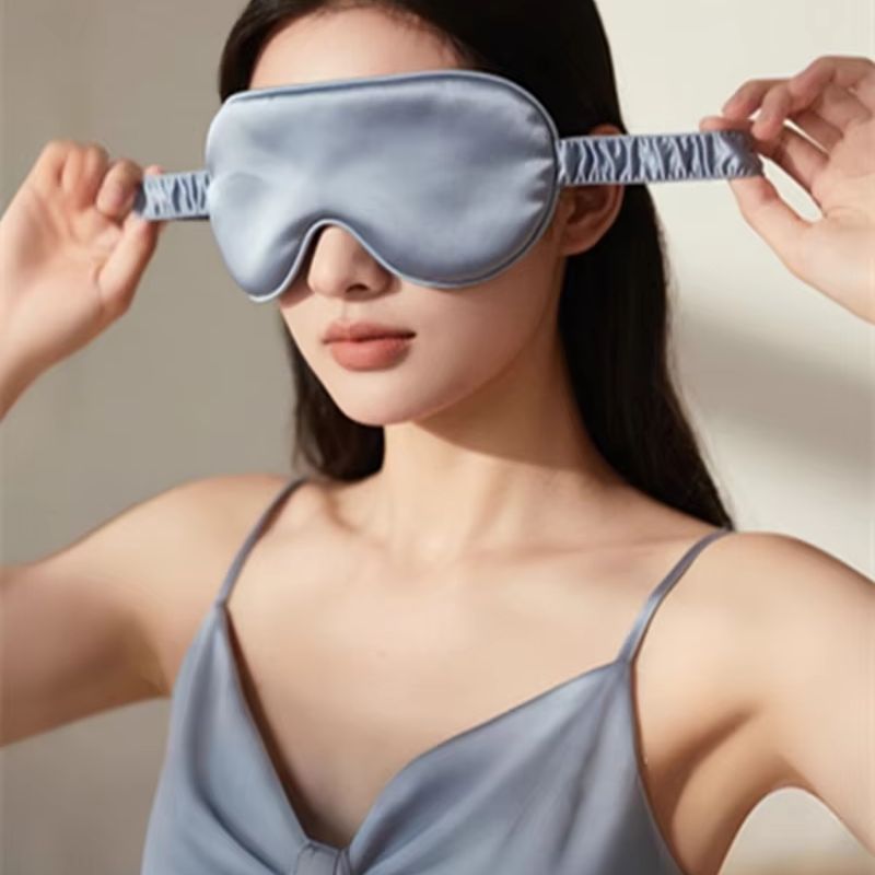 قناع نوم حريري مزدوج الجوانب ل - مراجعة Travel Accessories Eye Mask وسعره
