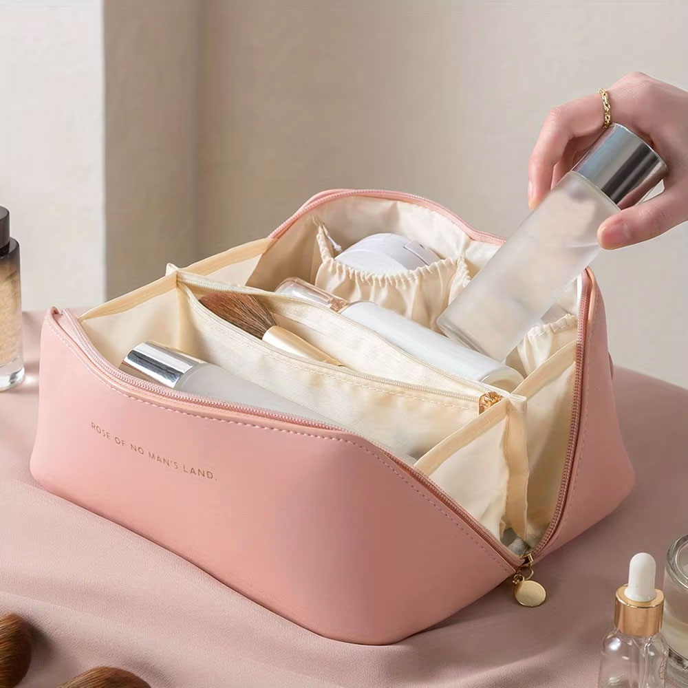 منظم مكياج نسائي، حقيبة أدوات  - مراجعة Reusable Zip Bag وسعره