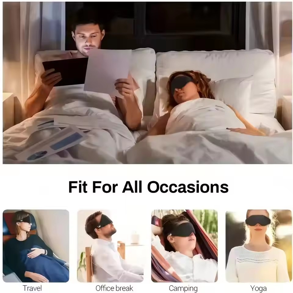 قناع عين ثلاثي الأبعاد، مريح و - مراجعة Travel Accessories Eye Mask وسعره