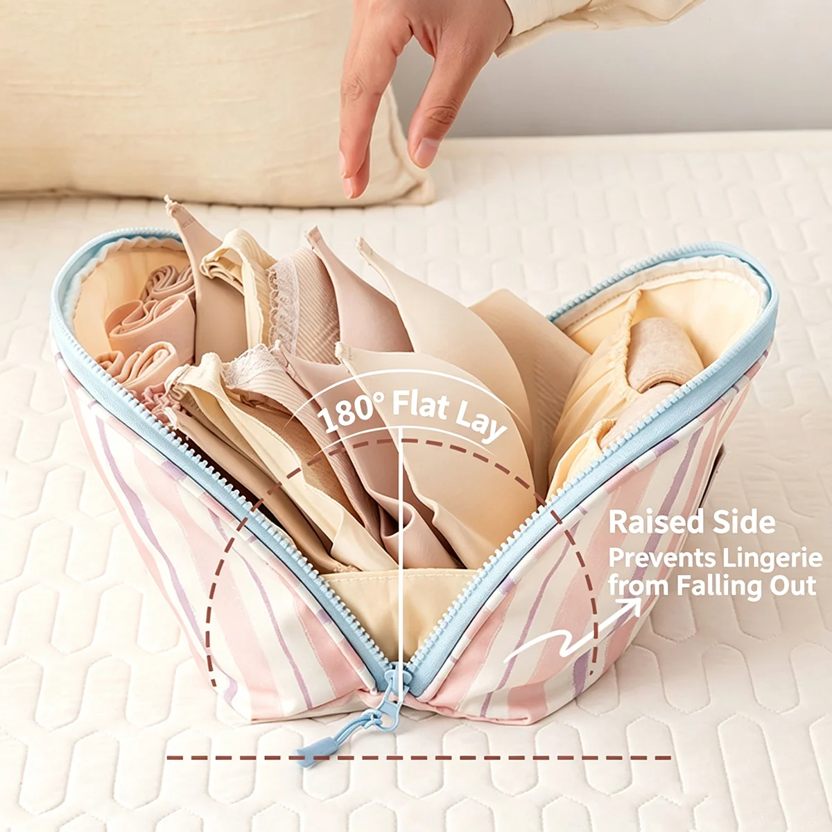 حقيبة تخزين الملابس الداخلية،  - مراجعة Travel Accessories Organizer وسعره