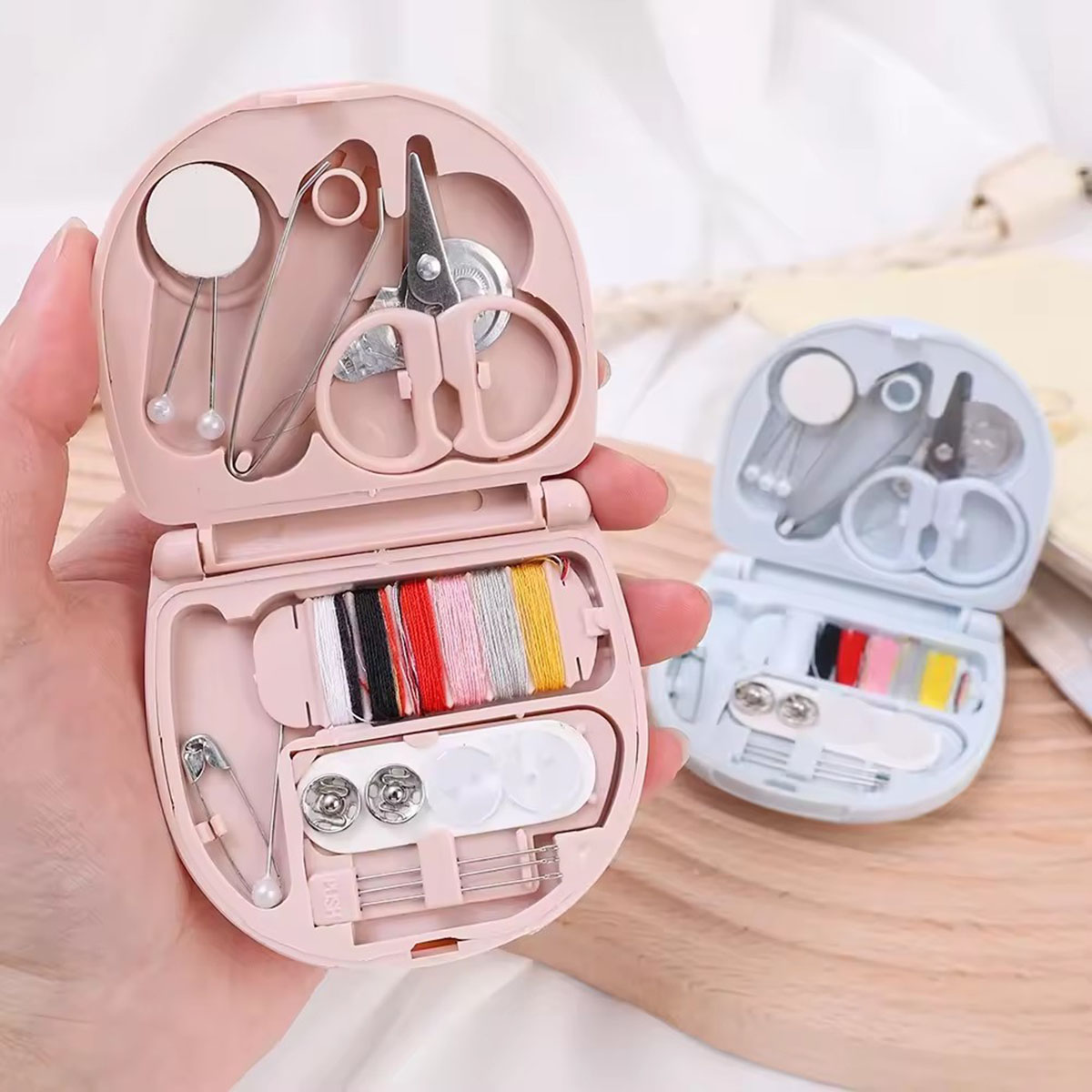 مجموعات ماكينة الخياطة اليدوية - مراجعة Travel Accessories Kit For Women وسعره