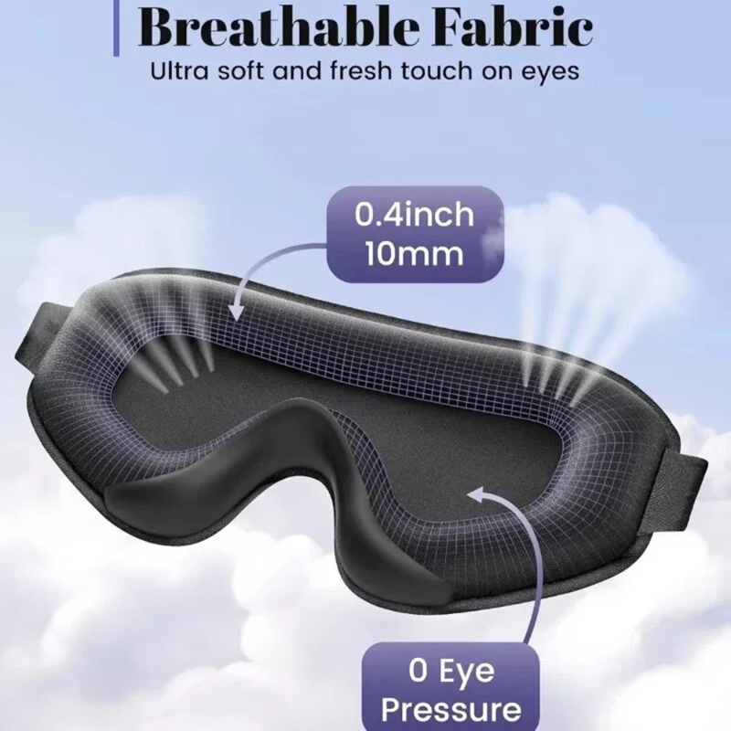 قناع نوم معتم للعين - قناع عين - مراجعة Travel Accessories Eye Mask وسعره