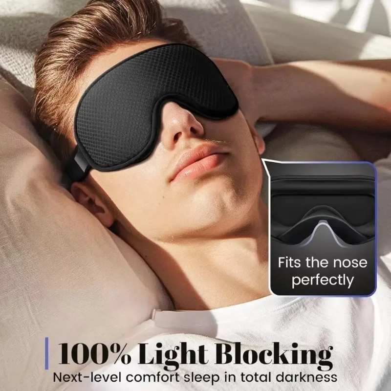 قناع نوم معتم للعين - قناع عين - مراجعة Travel Accessories Eye Mask وسعره